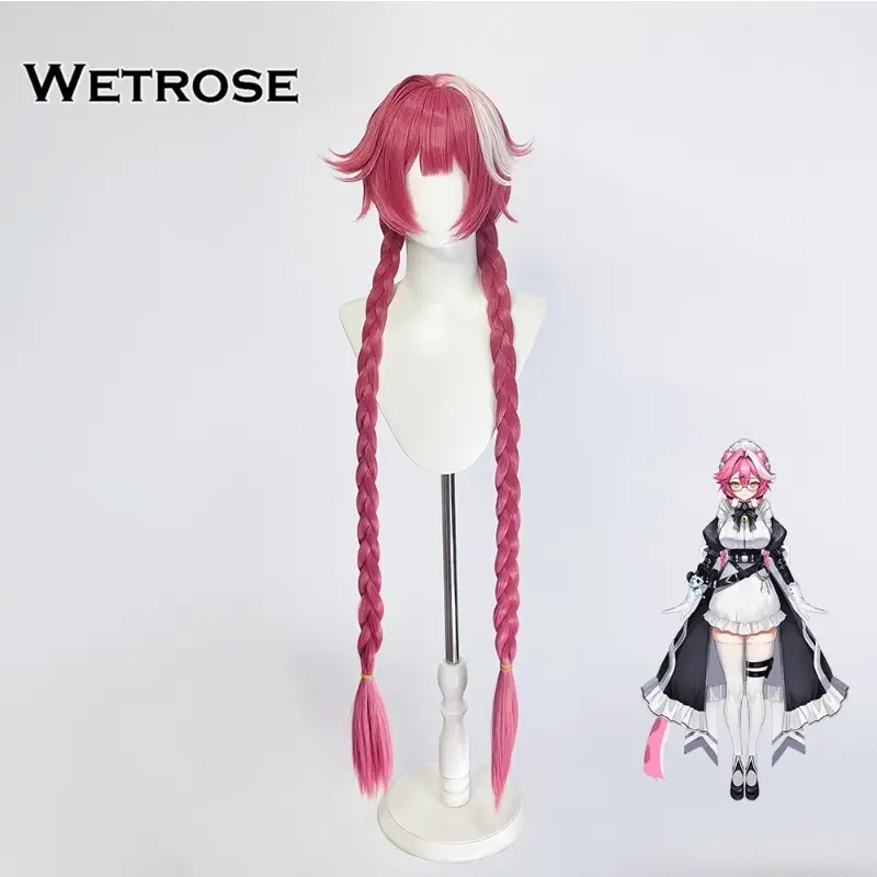 [Wetrose] In Stock Hololive EN Vtuber Raora Panthera Battle Maid New Outfit Cosplay Costume Twin-tail Wig 