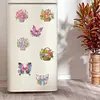 12PCS DIY Diamond Art Refrigerator Sticker for Decor (Flower Basket)