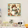 Xmas Snowman-11CT Stamped Cross Stitch 40*40cm