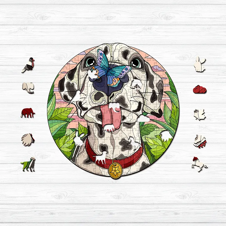 Spotted Dog Wooden Jigsaw Puzzle