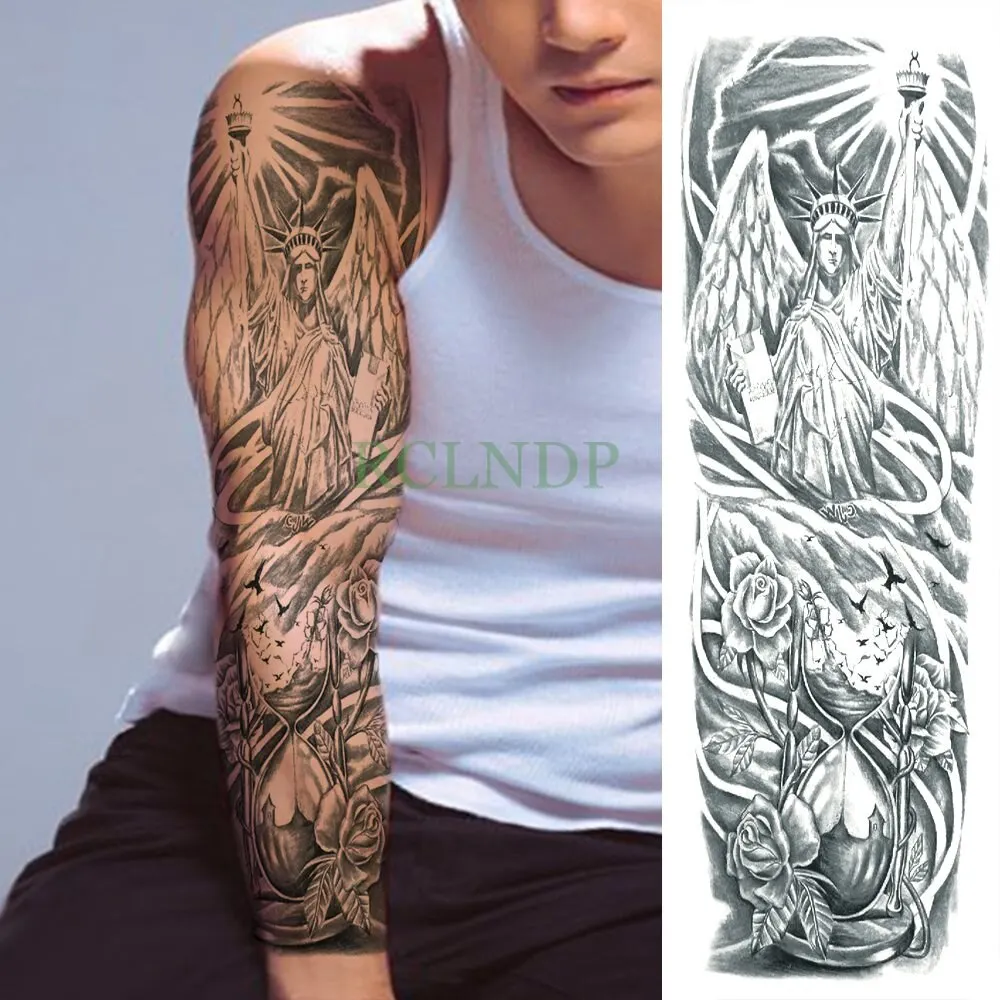Waterproof Temporary Tattoo Sticker dragon Chinese style full arm fake tatto flash tatoo big size sleeve tato for men women