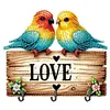 Crochets muraux en bois pour l&rsquo;amour