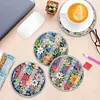 [Upgrade]4Pcs Acrylic Special Shape Flower DIY Waterproof Diamond Painting Coaster