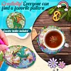8pcs Diamond Painting Acrylic Pterosaur Coaster Kit with Holder
