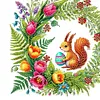 Tulips And Squirrels Double Sided - 5D DIY Pendant