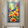 (US Local)Flower Bird 5D DIY Full Round Drill Big Size Diamond Painting  Kit Art Home Decor 40x70cm