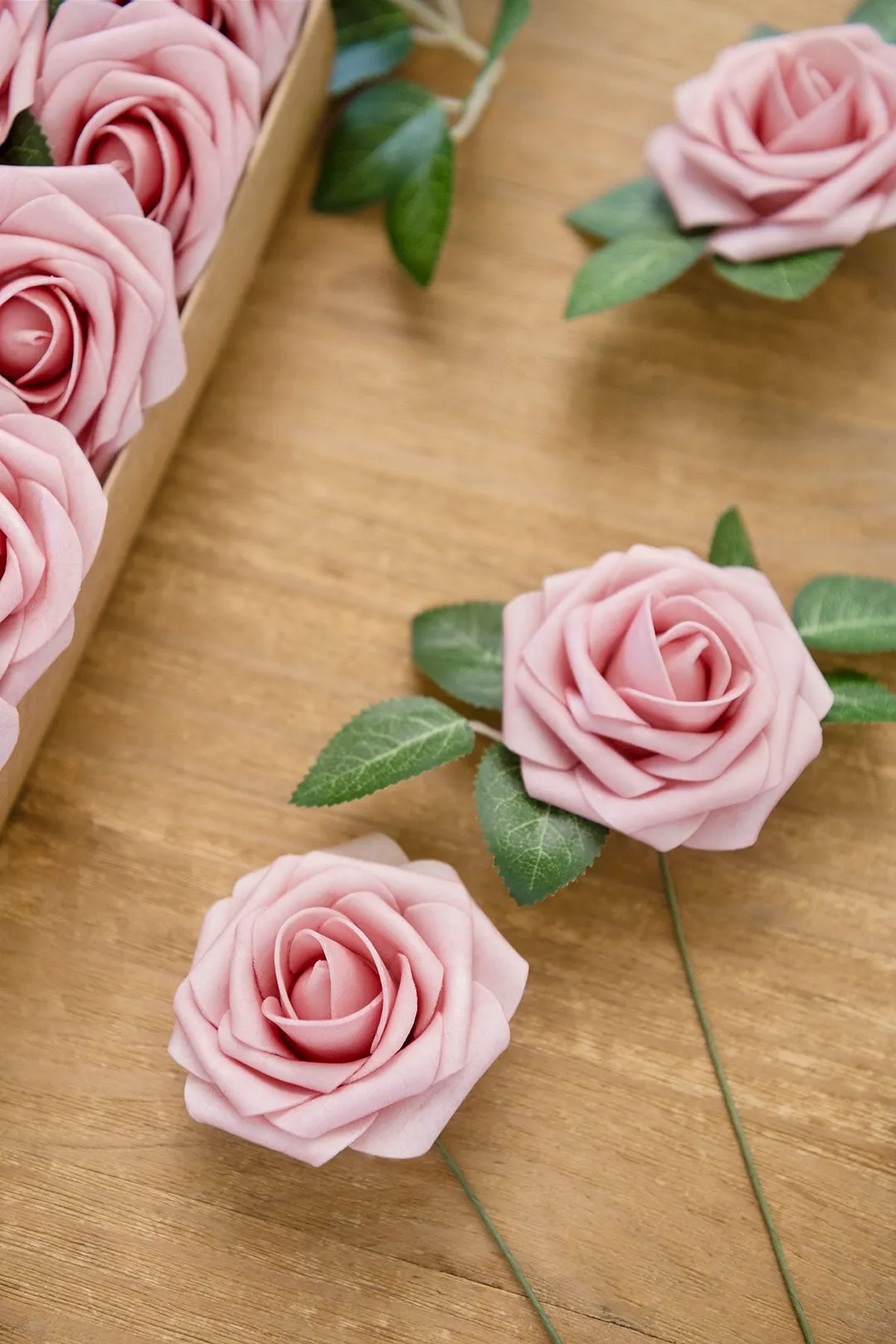 3" Foam Rose with Stem - 56 Colors