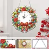 DIY Christmas Acrylic Diamond Painting Clock Pendant Hanging Kit