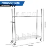 [US Local Warehouse] 2 Pack Shade Sail Poles 10FT Outdoor Sun Shade Poles 2.94in Diameter Heavy Duty Metal Post for Deck Patio Outside Backyard