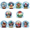 (US Local)10pcs/set Diamond Painting Special Shape Drawing Greeting Card Kit (Xmas Crystal Ball)