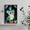 Diamond Painting-DIY Full Round Drill Blue and White Bird(40*60CM)