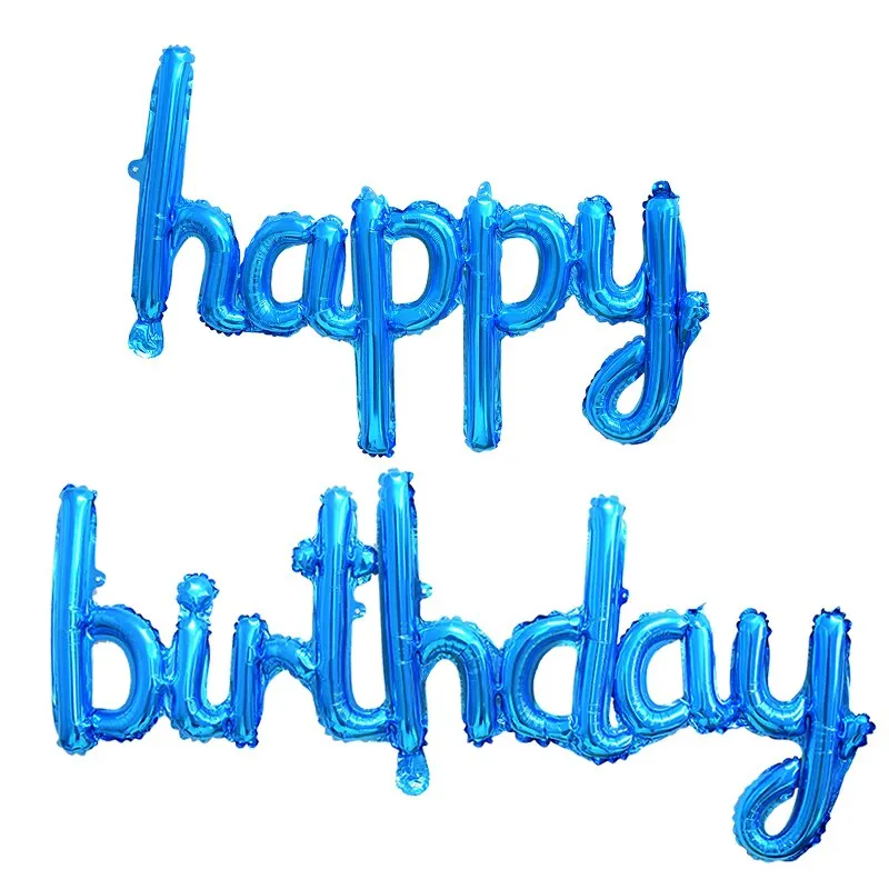 13Pcs Happy Birthday Balloons Foil Letter Balloon Birthday Party Decorations Kids Adult Birthday Balloons Alphabet Balloons set