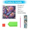 Fleurs De R&ecirc;ve Et Papillons-Peinture Diamant En Forme Sp&eacute;ciale-40 * 40CM