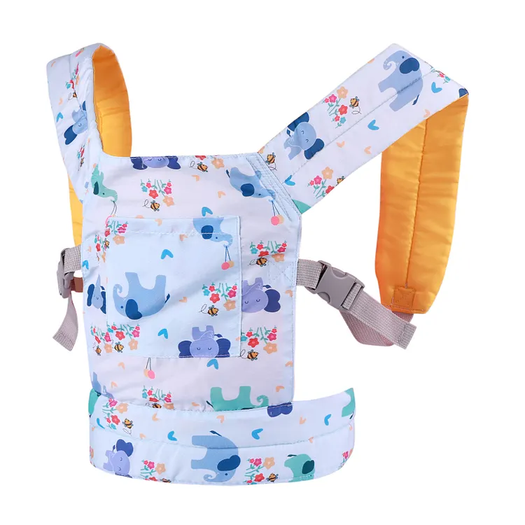 Babeside 17" - 22" Reborn Baby Dolls Lovely Doll Blue and Yellow Elephant Carrier
