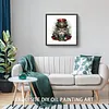 (US Local)Paint By Numbers Kit On Canvas DIY Oil Art Santa Claus Picture Home Decor40x40cm