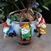 3 Pcs Climbing Funny Gnome Garden Statue Art Resin Dwarf Sculpture Home Decor