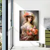 Diamond Painting-DIY Full Round Drill Flower Beauty(40*60CM）
