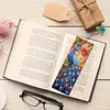 (US Local)3Pcs Special Shape Peacock 5D DIY Diamond Painting Bookmark with Pendants Craft Kit