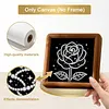 12pcs/set Unframed Pearl Painting Canvas Art Handmade Pearl Material Art Kit Living Room Decor (15x15cm)