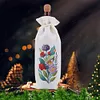 5D DIY Special Shaped Drill Diamond Painting Wine Bottle Bags Covers Kit(Flower)