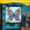 (25x25cm)DIY Pre-Framed 3D Flapping Butterfly Diamond Painting Art Craft Kit Living Room Decor