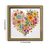 Diamond Painting Wooden Double-Sided Love Flower Ornaments Kit with Photo Frame Desktop