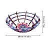 (US Local)Flower Diamond Painting Wooden Serving Tray Decorative Diamond Art Fruit Tray(D)