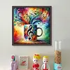 Cup Musical Notes-11CT Stamped Cross Stitch 40*40cm/15.75*15.75in