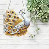 Diamond Painting Acrylic Double-side White Peacock Pendant Hanging Gem