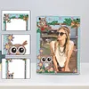 Floral Special Shape Diamond Painting Photo Frame Kits Home Decor Gift (Owl)