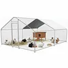 [US Local Warehouse] 9.84x13.12x6.56FT Large Chicken Coop Spire Shaped Walk-in Poultry Cage for Yard