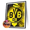 Dortmund Team Crest-Full Round Diamond Painting 30*40cm