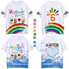 Customized T-Shirt Sublimation Full Body Printed Round Neck Short-Sleeved Cultural Advertising Shirt Cross-Border European Size Custom Class Uniform Customization