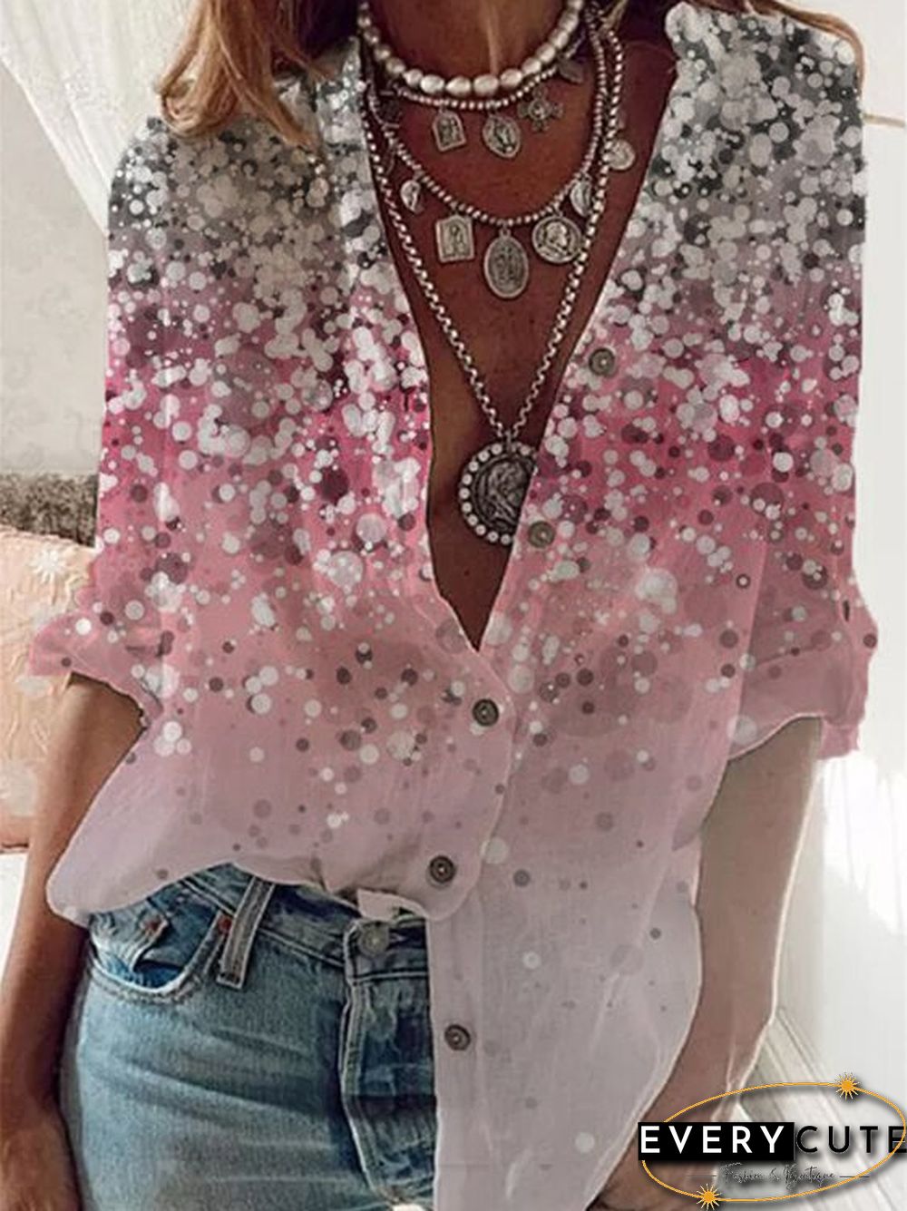 Casual Long Sleeve Blouse