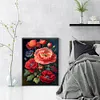 Poppy Flower - 11CT Stamped Cross Stitch - 40*55cm - Flower