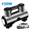 Car Air Compressor 120W Electric Tyre Inflatable Pump with LED Light LCD Display