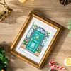 12pcs 5D DIY Full Square Drill Partial AB Drill Diamond Painting Garden Set 16x20cm