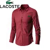 [Lacoste]Męska koszula casual（Kup jeden, dwa dostaniesz gratis）