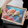 (US Local)DIY Sea Turtle Diamond Painting Tray Kit with Handle for Family Gatherings