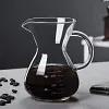 Glass Pot with Filter, High Temperature Resistant Espresso Pots, Graduated Scale, Coffee Server for Home Barista Coffee Maker
