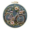 4 Set Flower Bike Series- Embroidery Kits