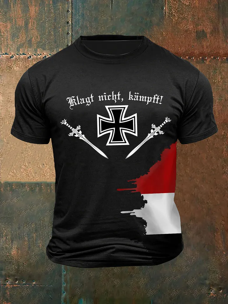 M&auml;nner Klagt nicht, kurz&auml;rmliges T-Shirt mit kurzen &Auml;rmeln