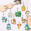 10PCS Diamond Art Keyring Pokemon Double Sided for Adult Kid Purse Handbag Decor