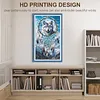 (US Local)Wolf -11CT Stamped Cross Stitch Kit(40x70cm)