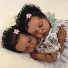 [NEW]17'' Real Lifelike Weighted Twins Sister Atalanta and Leste Black Reborn Baby Doll Girl - RBBI-Myrebornbabydoll&reg; Myrebornbabydoll&reg;