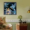 (US Local)Paint By Numbers Kit On Canvas DIY Oil Art Hummingbird Picture Home Decor40x40cm