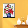 >SALE<Flowers Cross Stitch 11CT Stamped Canvas DIY Embroidery Needlework (0057)