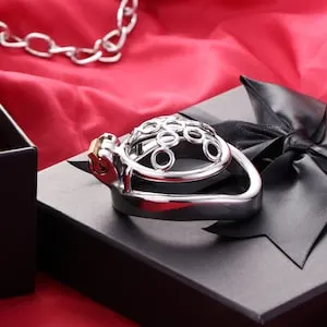 Sissy Chastity Cage Femboy Welded Circles Penis Rings Cock Lock Discreet Adults Sex Toys Bondage Devices, Mature, F170 Sissy Chastity Cage Femboy Welded Circles Penis Rings Cock Lock Discreet Adults Sex Toys Bondage Devices, Mature, F170