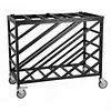 [US Local Warehouse] Ball Cart with Wheels Rolling Basketball Rack with Lockable Lid Balls Storage Locker for Volleyball Gym Recess Soccer Playground