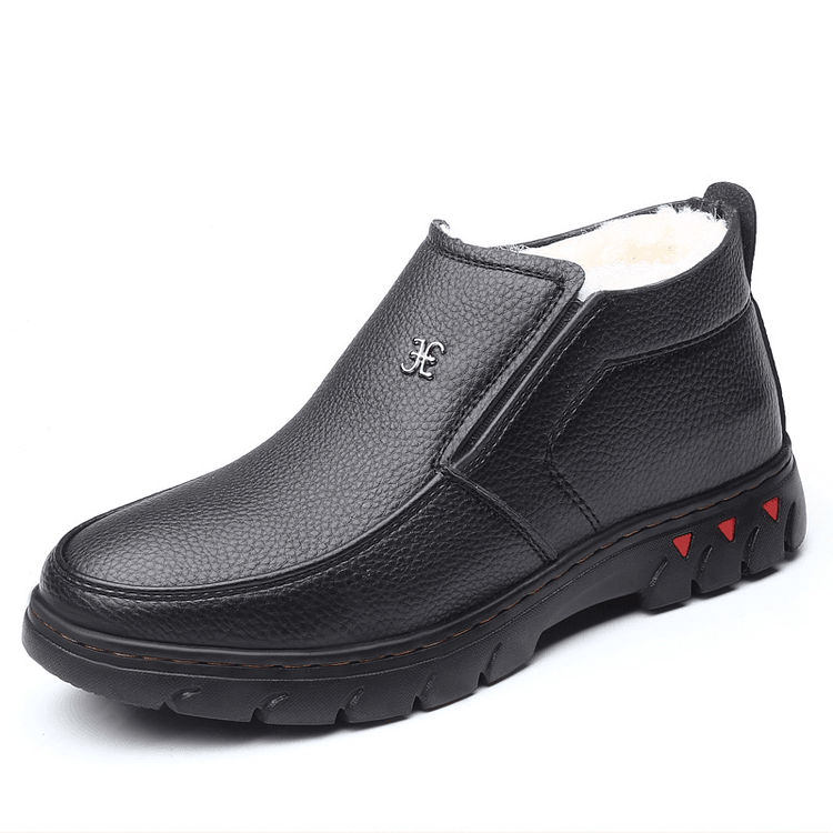 Kanyap - Men's Leather Plush Casual Boots